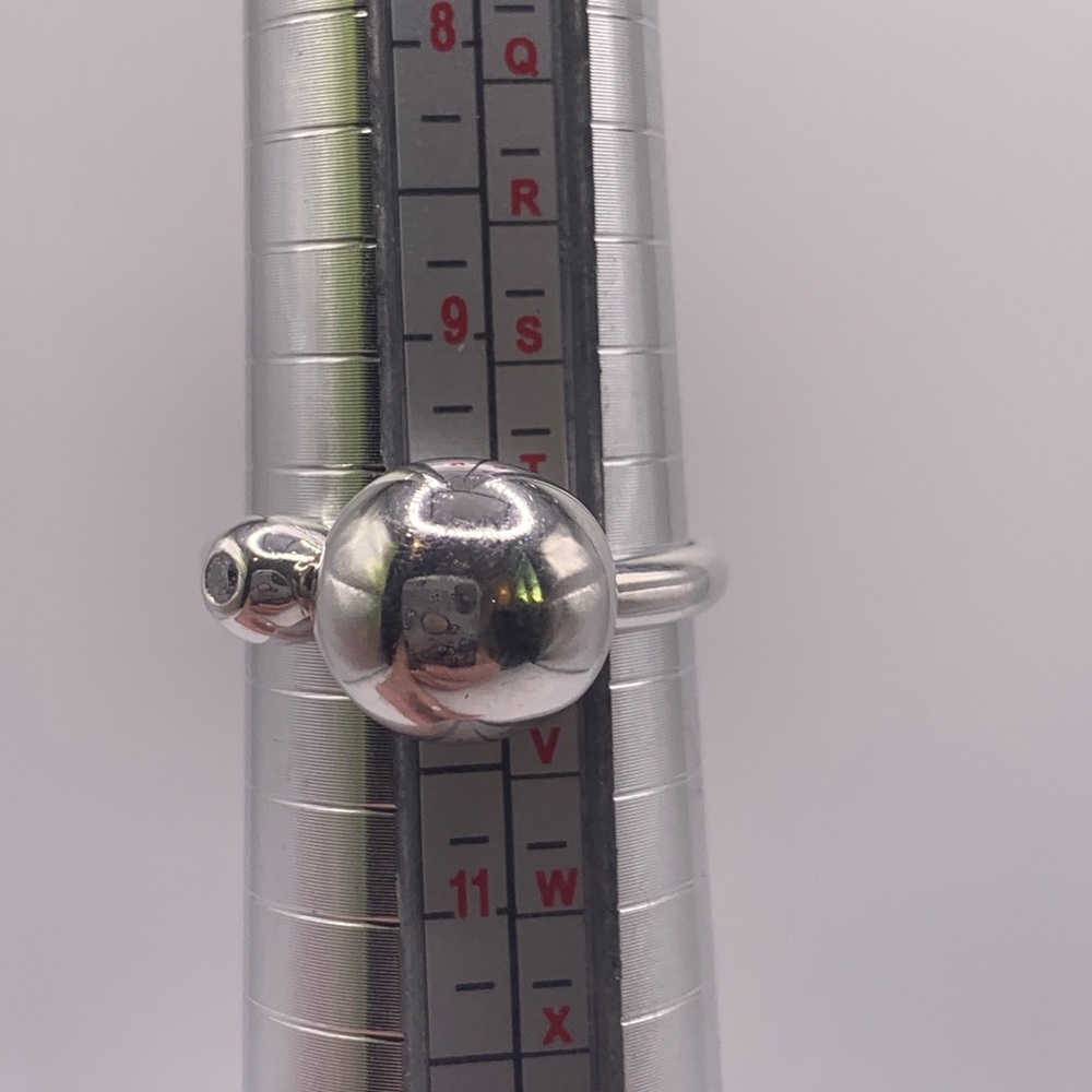 Silpada Vintage Sterling HAVE A BALL Cubic Zirconia Ring - Picture 13 of 13